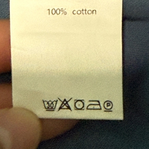 Zanzea Blue Boxy Blouse 100% Cotton - Picture 6 of 6